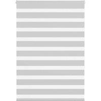 Berkfield Home Zebra Blind Light Grey 95x150 cm Fabric Width 90.9 cm Polyester