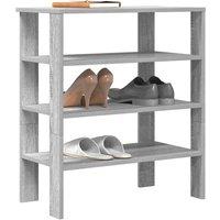 Shoe Rack Grey Sonoma 61x32x70 cm Engineered Wood
