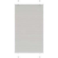Berkfield Home Pleated Blind Light Grey 80x100 cm Fabric Width 79.4 cm Polyester