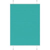 Berkfield Home Pleated Blind Petrol Green 85x150 cm Fabric Width 84.4 cm Polyester
