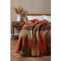 BHS Wool Mix Throw in Green | Size: Small