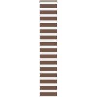 Berkfield Home Zebra Blind Brown 45x200 cm Fabric Width 40.9 cm Polyester