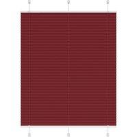 Berkfield Home Pleated Blind Bordeaux Red 105x100 cm Fabric Width 104.4 cm Polyester