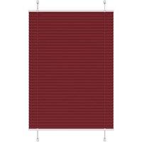 Berkfield Home Pleated Blind Bordeaux Red 100x100 cm Fabric Width 99.4 cm Polyester