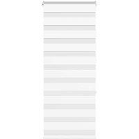 Berkfield Home Zebra Blind White 55x150 cm Fabric Width 50.9 cm Polyester