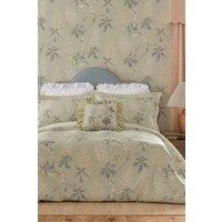 Sanderson 'Chestnut Tree' Cotton Duvet Cover Set in Grey | Size: King