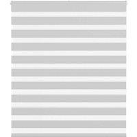 Berkfield Home Zebra Blind Light Grey 120x150 cm Fabric Width 115.9 cm Polyester