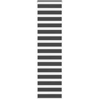 Berkfield Home Zebra Blind Black 50x230 cm Fabric Width 45.9 cm Polyester