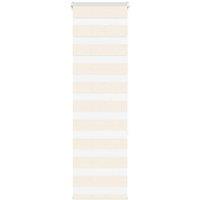 Berkfield Home Zebra Blind Marble Beige 50x150 cm Fabric Width 45.9 cm Polyester