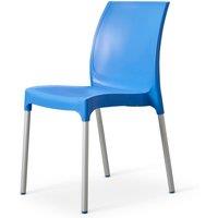 netfurniture Bide Side Kitchen Or Outdoor Garden Chair Cornflower Blue in Pink