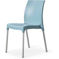 netfurniture Bide Side Kitchen Or Outdoor Garden Chair Relax Blue in Orange