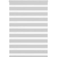 Berkfield Home Zebra Blind Light Grey 115x150 cm Fabric Width 110.9 cm Polyester