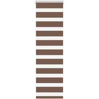Berkfield Home Zebra Blind Brown 40x150 cm Fabric Width 35.9 cm Polyester
