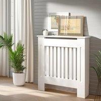 Rafaelo Mobilia Modern Radiator Cover With Shelf Hallway Furniture in White