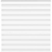 Berkfield Home Zebra Blind White 145x150 cm Fabric Width 140.9 cm Polyester