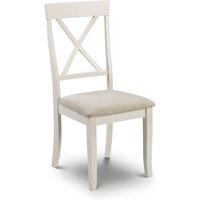 netfurniture Devonshire Chair Faux Suede Seat in Ivory