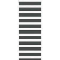 Berkfield Home Zebra Blind Black 60x150 cm Fabric Width 55.9 cm Polyester