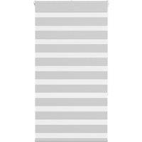 Berkfield Home Zebra Blind Light Grey 80x150 cm Fabric Width 75.9 cm Polyester