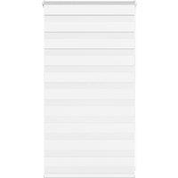 Berkfield Home Zebra Blind White 80x100 cm Fabric Width 75.9 cm Polyester