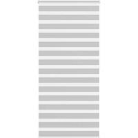Berkfield Home Zebra Blind Light Grey 115x200 cm Fabric Width 110.9 cm Polyester