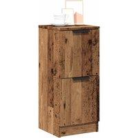 Berkfield Home Sideboard Old Wood 30x30x70 cm Engineered Wood in Brown | Size: 30 x 30 x 70 cm