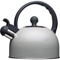 Living Nostalgia Traditional Whistling Kettle, 1.3 Litre, French Grey, Display Boxed in Grey