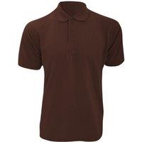 Kustom Kit Men's Klassic Superwash Short Sleeve Polo Shirt in Chocolate | Size: Small