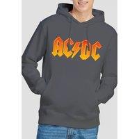 AC/DC Men's Logo Hoodie, Charcoal | Size: XL
