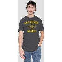 Star Trek Men's Defiant Athletic T-Shirt, Charcoal | Size: Large