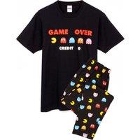 Pacman Men's Short Sleeve Long Leg Pyjama Set | Black | Official Merch | Size: Small