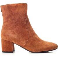 Moda In Pelle Women's 'Otto' Suede Heeled Boots in Tan | Size: 5