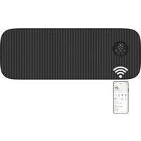 MYLEK Overdoor Air Curtain Heater Fan 2kW Black Wifi App Timer Ceramic PTC