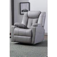 More4Homes Afton Technology Fabric Recliner Rocking Swivel Cinema Sofa Chair in Grey