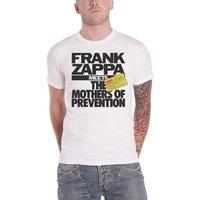 Frank Zappa Men's The Mothers Of Prevention Cotton T-Shirt in White | Size: XL