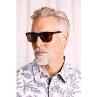 Weird Fish Men's Charlton Rectangular Sunglasses in Brown