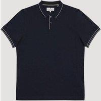 Larsson & Co Men's Pique Polo in Navy | Size: Large
