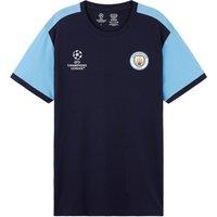 Manchester City FC Men's T-Shirt in Navy | Size: Large