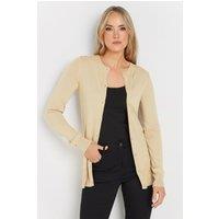 Long Tall Sally Women's Tall Button Down Knit Cardigan in Camel | Size: 10-12