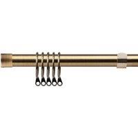 New Edge Blinds 16-19mm Fenton Extendable Durable Metal Curtain Pole Set in Bronze | Size: 120 cm - 210 cm