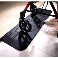 mysmartbuy Easy Edge Threshold Rubber Ramp - Anti-Slip Doorway Levelling Mat for Wheelchair, Scooter, Zimmer Frame in Black | Size: Small