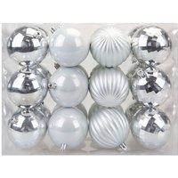 VFM e-Store Christmas Bauble Decoration Hanging Tree Ornament X 24 8cm Silver