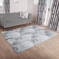 Marble Rug Carpet Living Room Modern Bedroom Soft Fleece Floor Area Mat Non Slip