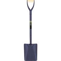 Pegdev Taper-Mouth Builders Contractors Shovel No. 2 with Tubular Steel Shaft in Dark Blue