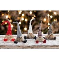 mysmartbuy Set of 5 Colourful Hat Bearded Christmas Gonks - Festive Xmas Scandi Faceless Gonk Gnome Novelty Home Decoration - Each H43 x 9cm