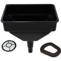 Pegdev Jerry Can Accessory Bundle Premium Rubber Seal & Heavy Duty Funnel Set Leakproof in Black