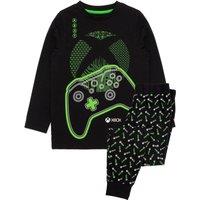 Xbox Boy's Long Sleeve Long Leg Pyjama Set | Boys Black | Official Merch | Size: 7-8 Years