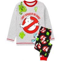 Ghostbusters Boy's Long Sleeve Long Leg Pyjama Set | Grey | Official Merch | Size: 3-4 Years