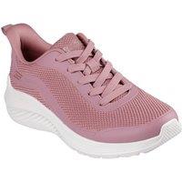 Skechers Women's Bobs Squad Waves Still Wading Trainers in Rose | Size: 8
