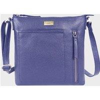 Assots London Women's 'EDITH' Pebble Grain Leather Crossbody bag in Navy