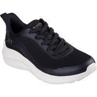 Skechers Women's Bobs Squad Waves Still Wading Trainers in Black | Size: 8